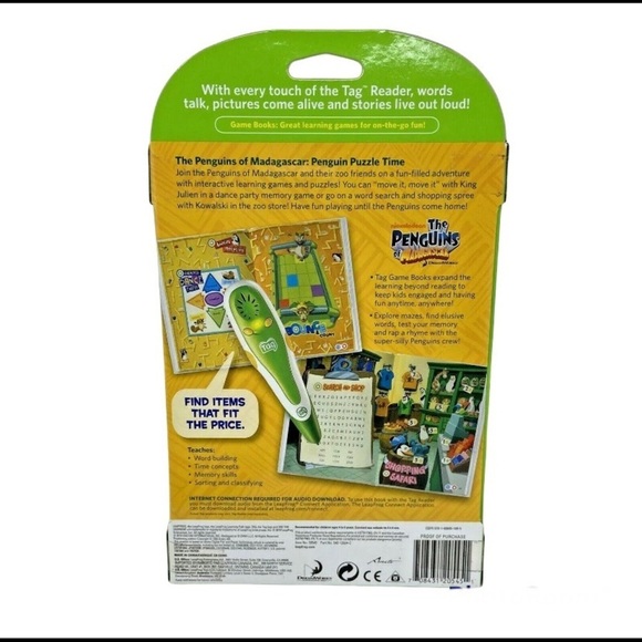 Leap Frog Learn to Read Tag Interaction The Penguins of Madagascar (ages 4-6) - Picture 2 of 3
